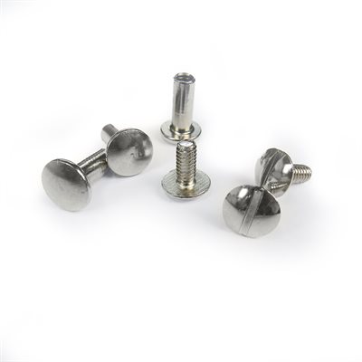 Vis Chicago 12,7mm nickel sur laiton(10)