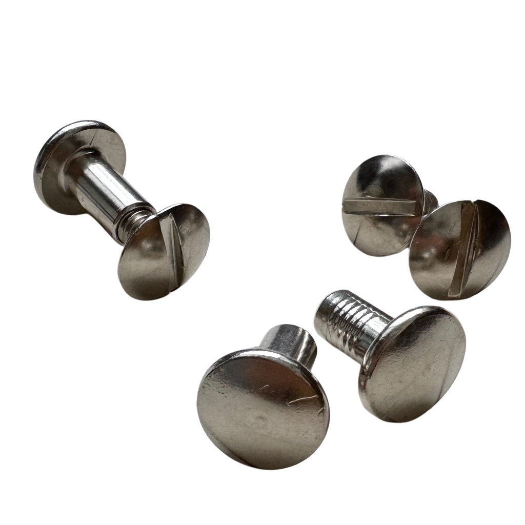 Chicago screw 3/8 nickel on brass 