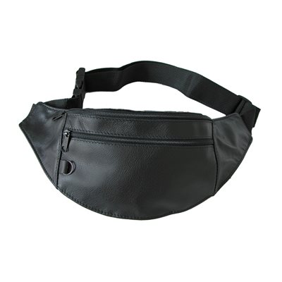 Sac banane en cuir de vache.