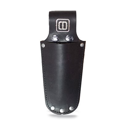 Porte Sécateur en cuir Noir.
