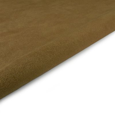 Tobacco calf suede 4-4.5oz with sole.