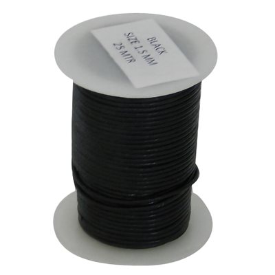 Lacet Rond Cuir 1.5mm x 25m 