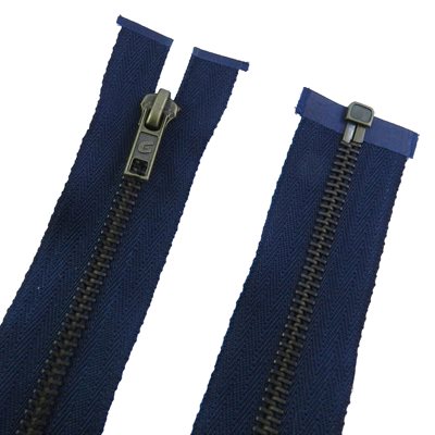 Canzip #5 auto zipper, 36 separable, antique brass tooth.