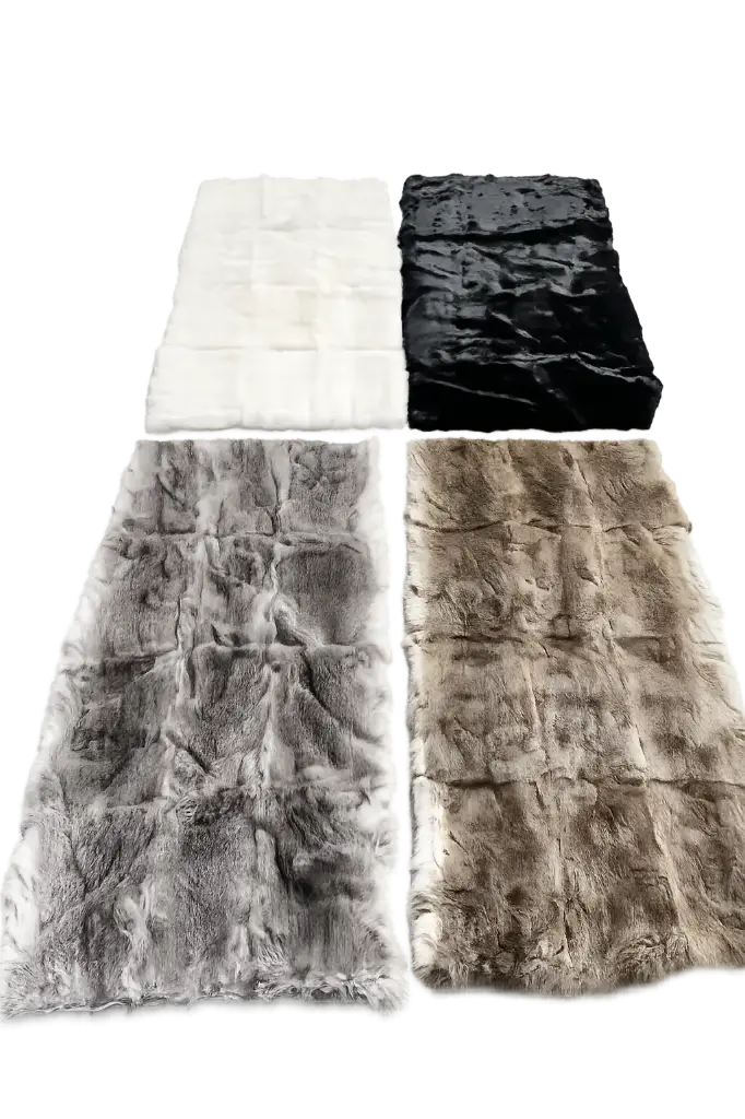 Rabbit Plate. Skin Rug.