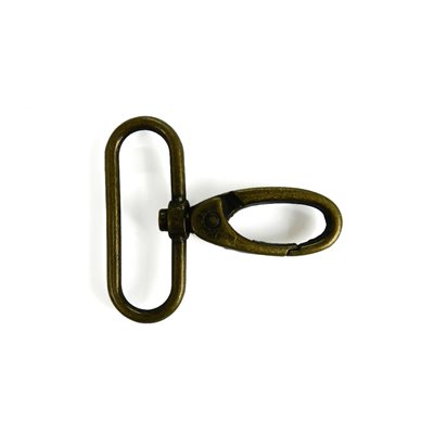 Mousqueton 1 1/2" rotatif base ovale