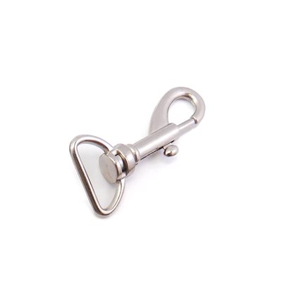 Carabiner 3/4" Nickel, rotating straight base