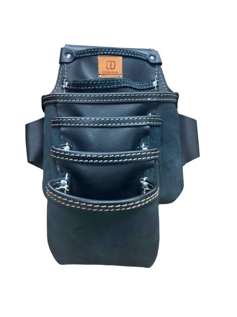 Sac à clou 6 poches cuir pleine fleur.(DM-355-CN-PLUS)