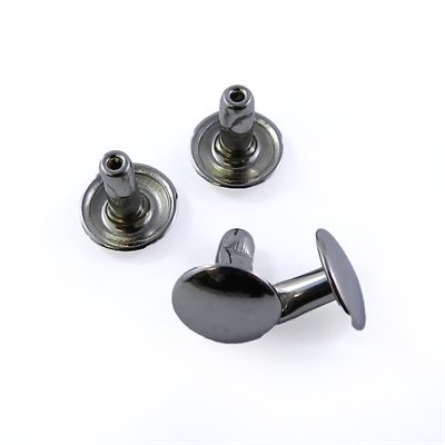 Poteau Double tête #33 long 9mm nickel  sur acier
