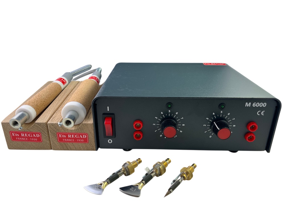 M6000 - Regad. Kit - Fer à fileter pour cuir 2 voies 