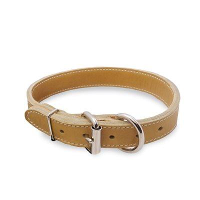 Dog Collar, Double Latigo Leather  1".