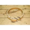 Dog Collar, Double Latigo Leather 1-14".