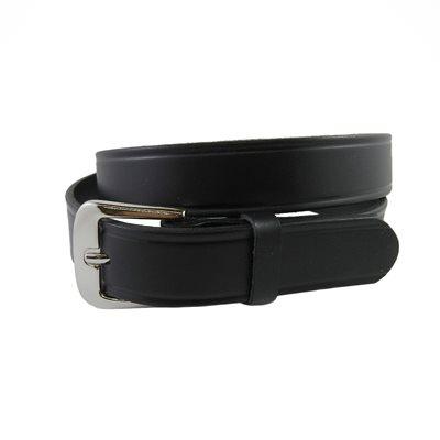 Belt 1-1/8 Vegetable tanned Black Without Lines.