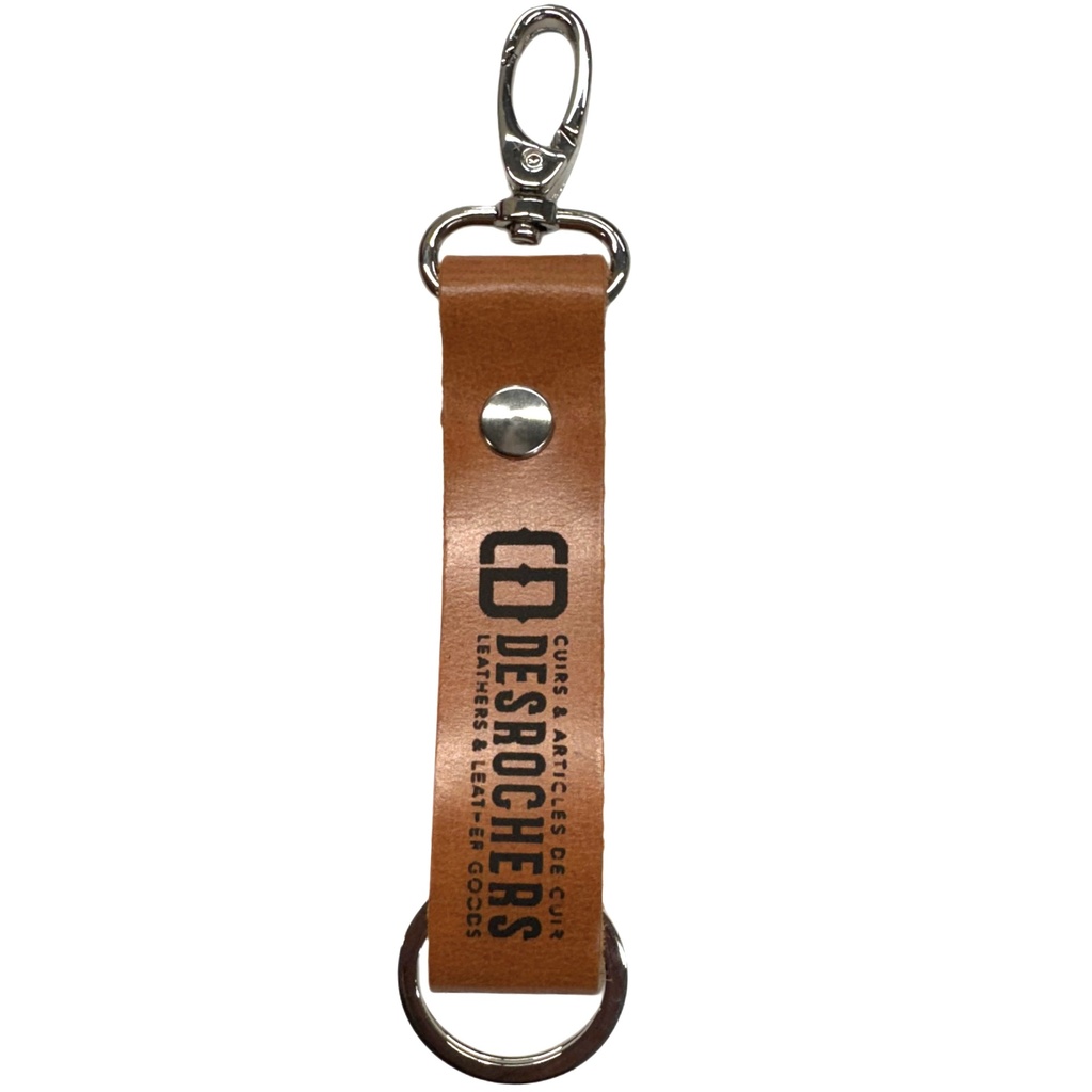 Porte-clés cuir buffalo tan
