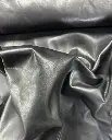 Natural Black Naked Polished Leather. A Grade