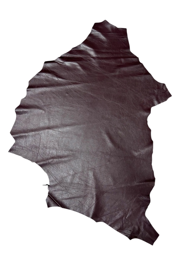 Cuir d'agneau, brun-prune, série limitée.   