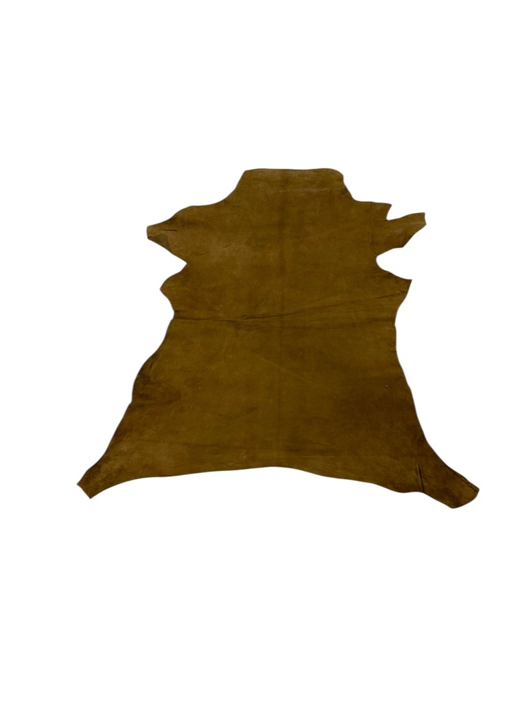 Cuir d'Agneau Suédé, Kaki.
