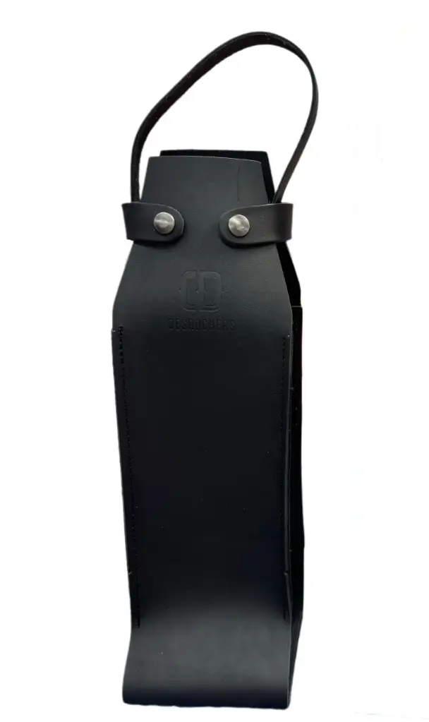 Leather Wine Bag.