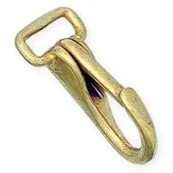 Halter Snaps Solid Brass, Tandy Leather.