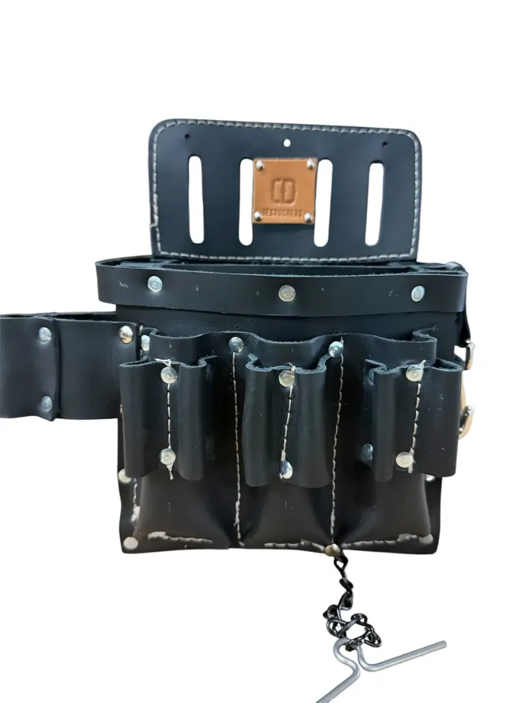 Electrician's case, Vegetable Leather.