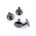 Short double Cap Post, Steel.