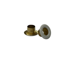 Vemar white eyelet, Steel.