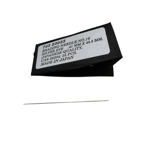 [23033] Aiguilles à perler nº16, 48.5mm. 