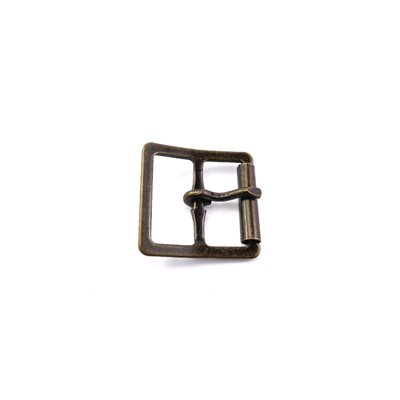 [AL2569-16A] Boucle double à rouleau 1"(25mm), or antique.