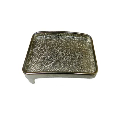 [C418B] Boucle martelé 1"1/4 (32mm), nickel.