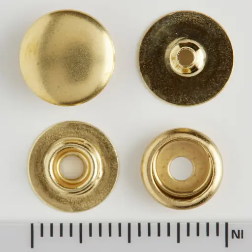 [1261-11] Boutons-pression de ligne laiton (100), Tandy Leather