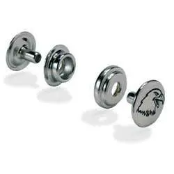 [71503-01] Boutons pressions 24 tête aigle nickel plated, Tandy Leather
