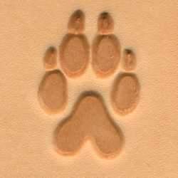 [8286-00] 2D wolf paw print print