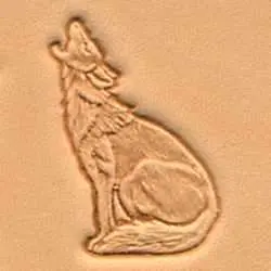 [88422-00] Howling Coyote Craftool® 3-D Stamp, Tandy Leather.