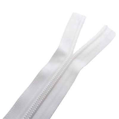 [RT25C-501-1PC] Zipper RL YKK#10C -RT25 ribbon, White 1 Meter ON ORDER