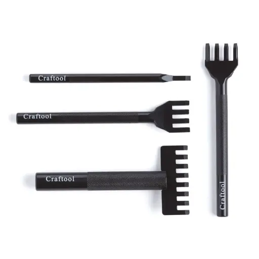 Craftool® Pro Line Lacing Chisels 1/8" (3 mm), Tandy Leather.