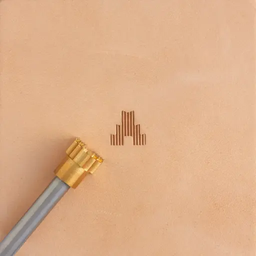 [8900-22] Pyramid border brass stamper