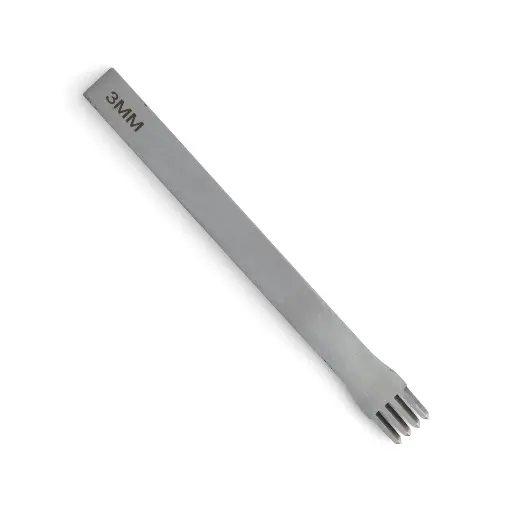 [88056-04] Diamond-tipped Pricking Irons with 4 prongs, 3mm, Tandy Leather.