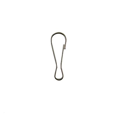 [AL056] Carabiner Small nickel SWG, without loop