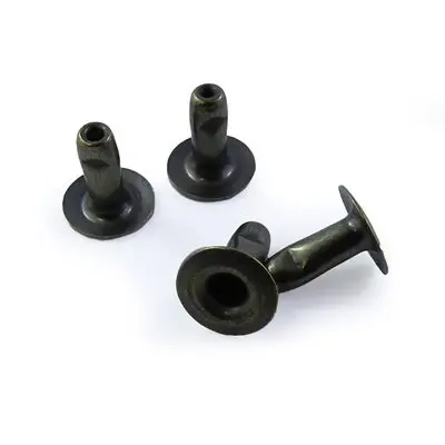 [FIM 33/8AP 1] Rivets Tubulaires   #33/8 Or Antique Acier--P338A