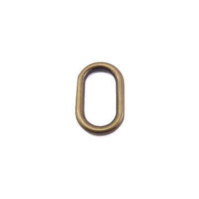 [PO34A] Oval loop 3/4 antique gold