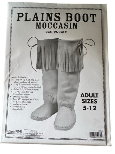 [6035-00] Plains boots pattern for adults, Tandy Leather.