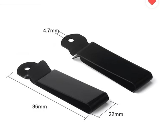 [1354-F2] Clip noir 3-1/4x 7/8 