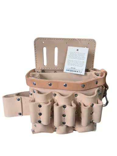 Electrician's case, Natural Leather.