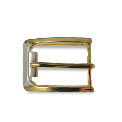 [U70A] Buckle1 1/8 2 tone nickelgold 