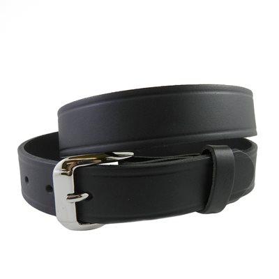 Ceinture 1-1/4 Tannage végétal noire, lignée.