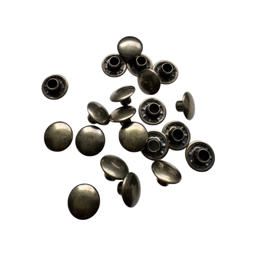 Rivet head #34 -9mm (3/8) antique gold on steel