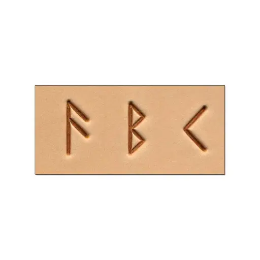 [8146-00] Craftool® 3/4" (19 mm) Runic Alphabet Set, Tandy Leather.