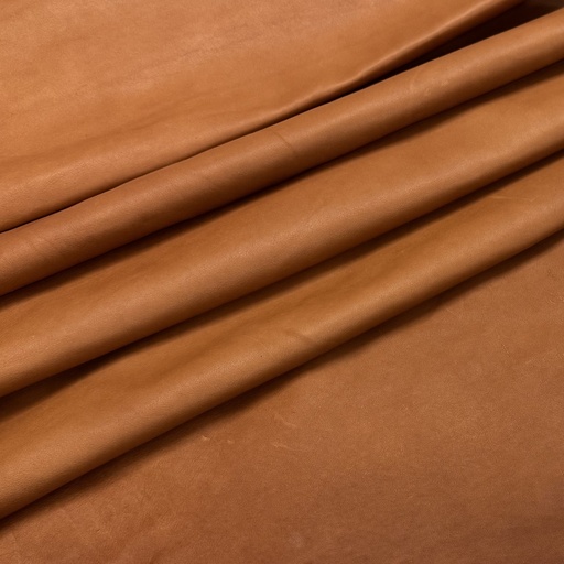 [VM36] Natural Pumpkin Plushed Leather Deercow. A Grade.