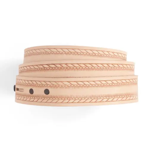 [4564-00] Ceinture vierge avec bordure en corde.