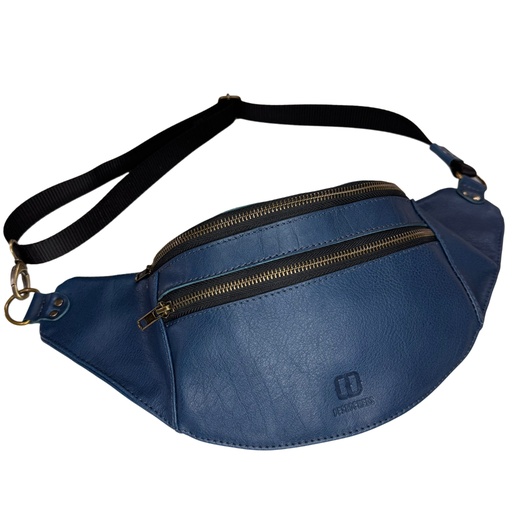 Sac banane en cuir d'Italie.