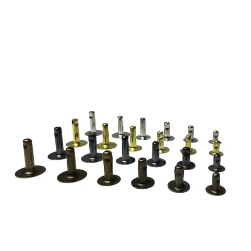 Poteau rivet, Acier.